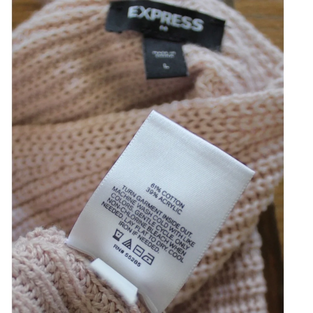 Express Knitted Cross Back Sweater Large Preowned
